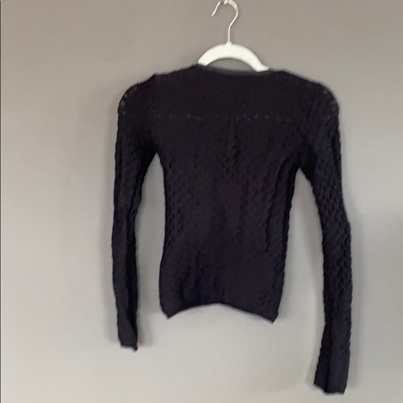 Sheer black top great under a blazer or on its own - Picture 7 of 7